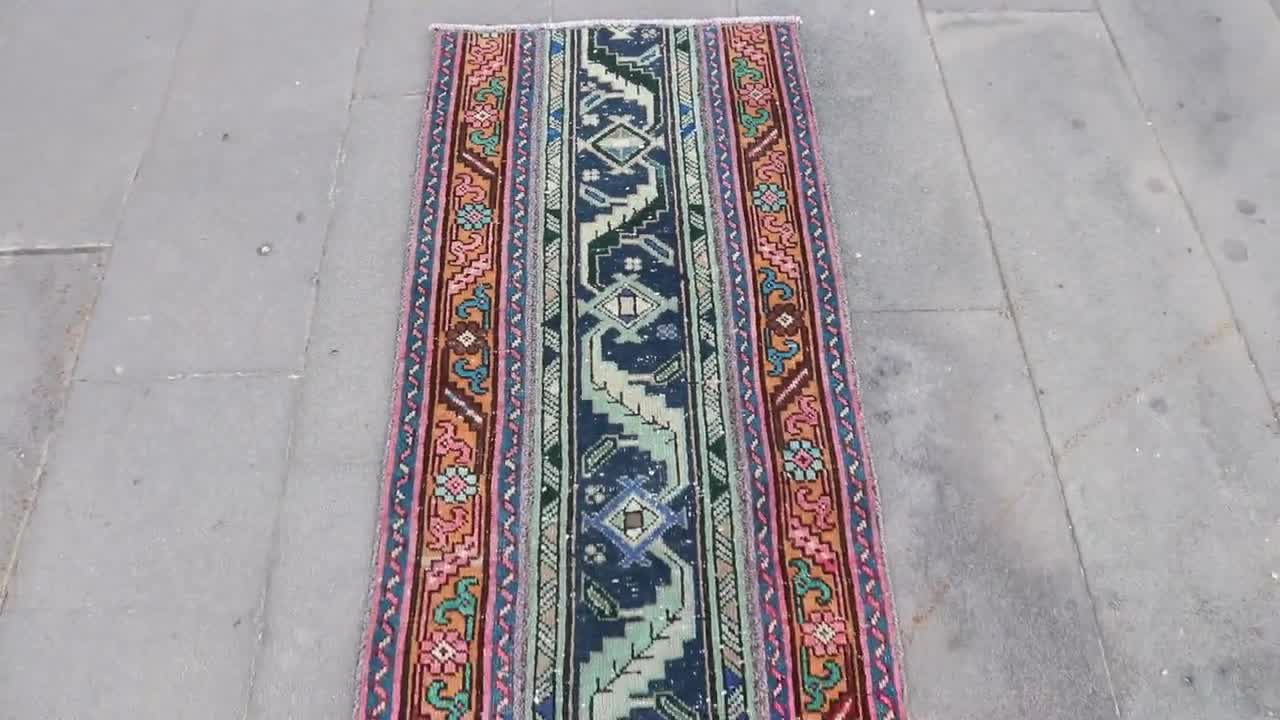 トルコ製ランナーラグ 57 x 199 cm ヴィンテージカーペット - Etsy 日本